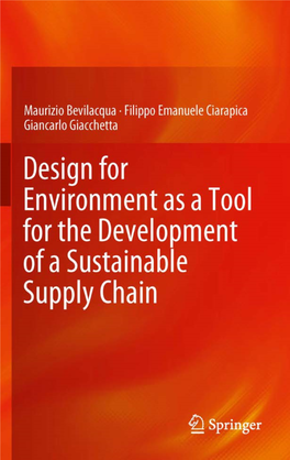 Design for Environment As a Tool for the Development of a Sustainable Supply Chain