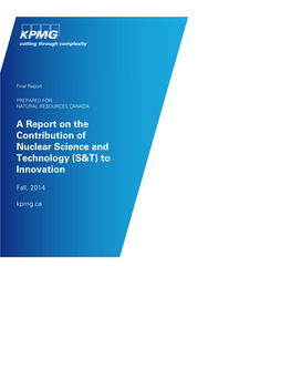 Report on the Contribution of Nuclear S&T to Innovation