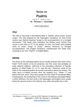 Psalms 202 1 Edition Dr