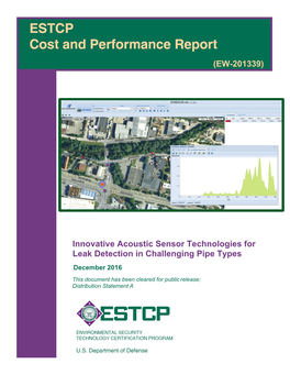 (EW-201339) Innovative Acoustic Sensor Technologies for Leak Detection in Challenging Pipe Types