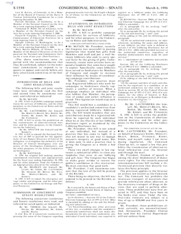 Congressional Record—Senate S 1598