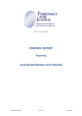 Forensic Report
