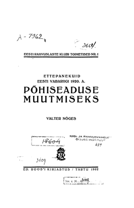 Põhiseaduse Muutmiseks