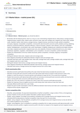 2.11 Market Failure – Market Power (HL) Deira International School Farooq Akhtar