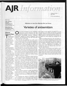 Varieties of Antisemitism Ronald Channing P 12