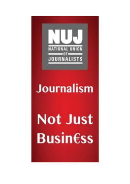 NUJ Submission to the Future of Media Commission