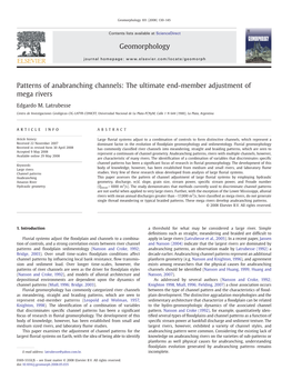 Patterns of Anabranching Channels: the Ultimate End-Member Adjustment of Mega Rivers