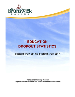 Dropout Report 2013-2014