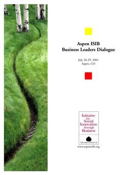 Aspen ISIB Business Leaders Dialogue