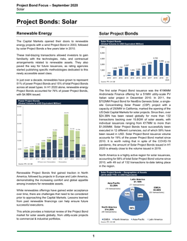 Project Bonds: Solar