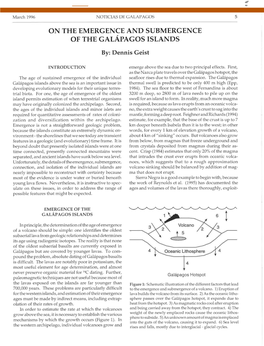 On the Emergence and Submergence of the Galapagos Islands