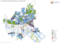 Sozialmonitoring Integrierte Stadtteilentwicklung - Gesamtindex 2020