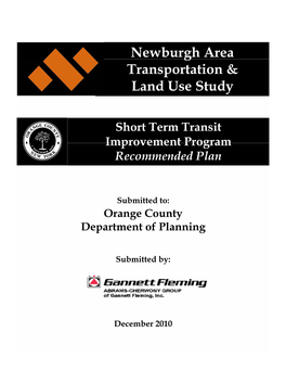 Newburgh Area Transit Improvement Plan, December 2010