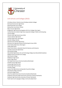 Link Schools and Colleges (2013)