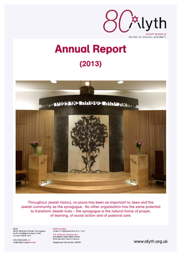 Annual Report 2013 Written 2014