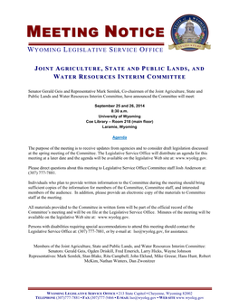 Meeting Notice