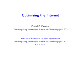 Optimizing the Internet