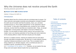 Why the Universe Does Not Revolve Around the Earth Refuting Absolute Geocentrism by Robert Carter and Jonathan Sarfati