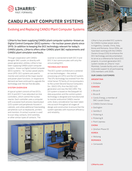 CANDU Plant Control Systems