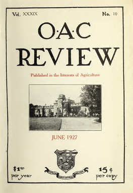 OAC Review Volume 39 Issue 10, June 1927