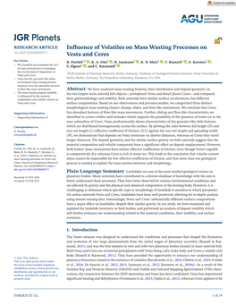 Influence of Volatiles on Mass Wasting Processes on Vesta and Ceres”.7Z (