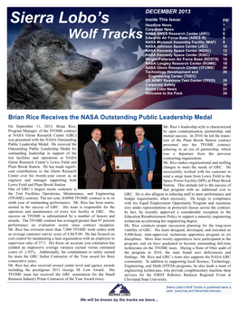 December 2013 Newsletter