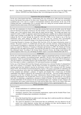 Transboundary EIA in the Construction of the Fixed Links Across the Danish Straits