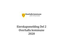 Eierskapsmelding Del 2 Overhalla Kommune 2020