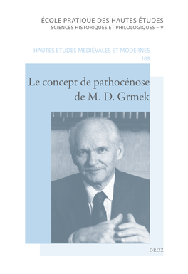 Le Concept De Pathocénose De M. D. Grmek