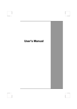 User's Manual