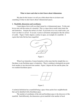 What We Don't Know About 4-Dimensions