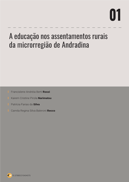 A Educação Nos Assentamentos Rurais Da Microrregião De Andradina