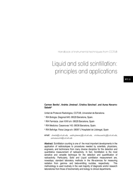 12-Liquid and Solid Scintillation