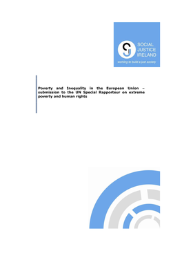 Poverty and Inequality in the European Union – Submission to the UN Special Rapporteur on Extreme Poverty and Human Rights