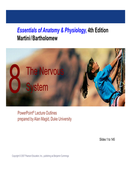 The Nervous System the Nervous System