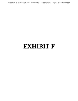 EXHIBIT F Case 8:16-Cv-02753-CEH-AAS Document 9-7 Filed 09/30/16 Page 2 of 37 Pageid 590