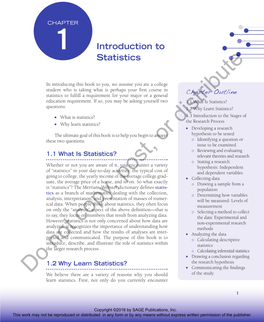 Introduction to Statistics