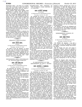 Extensions of Remarks E1924 HON. STEVE KING HON. JIM GERLACH