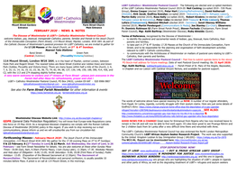 FEBRUARY 2020 - NEWS & NOTES Parish Council), Mgr