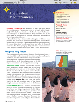 The Eastern Mediterranean