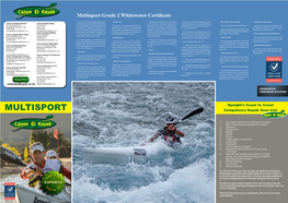 Multisport Grade 2 Whitewater Certificate