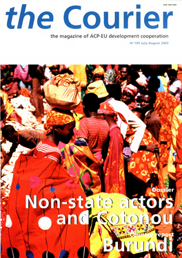 The Courier the Magazine of ACP-EU Development Cooperation N°199 July-August 2003 : Dossier Non-State Actors and Cotonou Countr