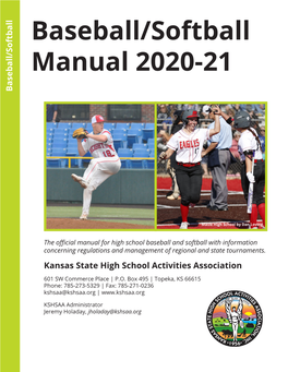 Baseball/Softball Manual 2020-21