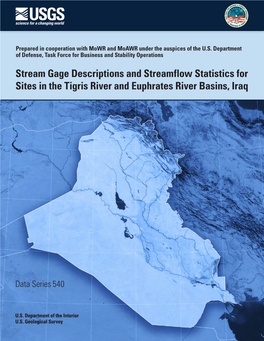 Stream Gage Descriptions and Streamflow Statistics for Sites in the Tigris River and Euphrates River Basins, Iraq