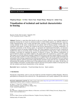 Visualization of Technical and Tactical Characteristics in Fencing