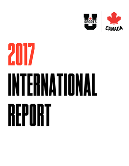 2018 U SPORTS International Committee Report