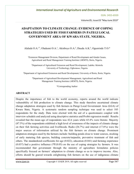 View Schedule and Analyzed Using Descriptive Statistics and Probit Regression Model