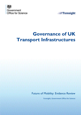Future of Mobility: Governance of UK Transport Infrastructures