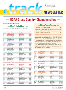 — NCAA Cross Country Championships —