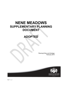 Nene Meadows Supplementary Planning Document